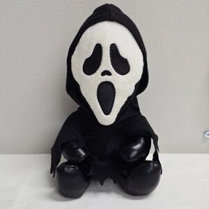 Kidrobot Ghost Face Scream Plush Black White Phunny Horror Slasher